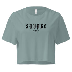 Savage Women’s crop top Black lettering